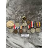 Militaria : 10x Edward the VII Coronation medals.