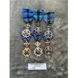 Militaria : 6x Belgium Medals - condition GVF/NEF