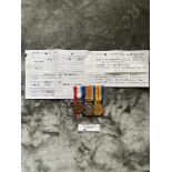 Militaria : 1914-15 Trios Medal group to Pte. Snow