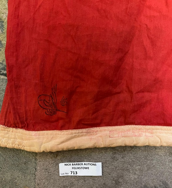 Militaria : Ottoman Turkish WW1 Flag. Approx 5 foo - Image 2 of 2