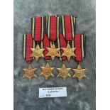 Militaria : 7x Burma Stars - condition NEF