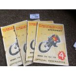 Speedway : Wimbledon programmes (4) v Southampton