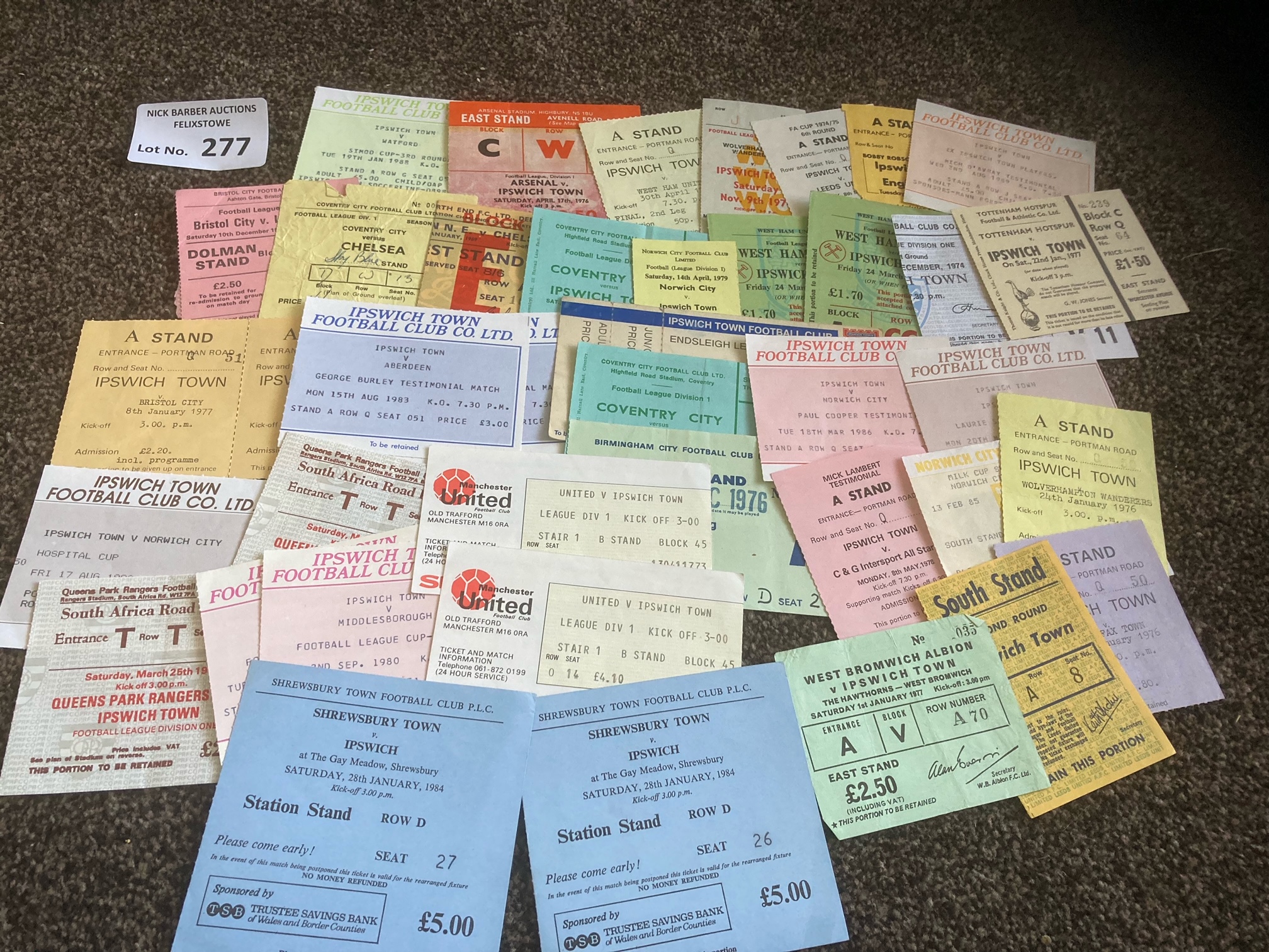 Football : Tickets - nice collection - many connec