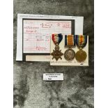 Militaria : Trios medal group to Pte. G A Hodgkins
