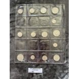 Coins : Collection of 14 KGVI 1945/4/3 coins inc h