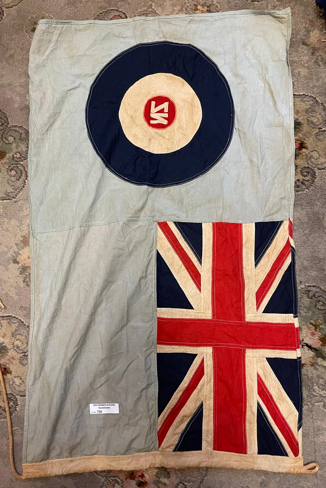 Militaria : New Zealand RAF Flag stamped RNZAF OHA