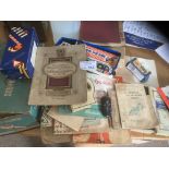 Collectables : Box of collectables inc magazines,