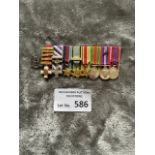Militaria : Group of 8 Miniature Medals in Spinks