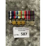 Militaria : Group of 6 Miniature Medals, group con