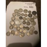 Coins : Nice selection of vintage silver World coi