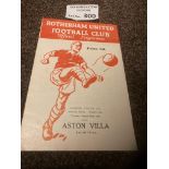 Football : Rotherham v Aston Villa League Cup Fina