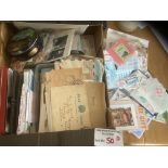 Stamps : Box of various, covers, tubs, packets etc