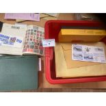Stamps : Box of 2 albums well filled inc some GB D
