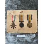 Militaria : 1914-15 Trios Medal group to L/CP Stev