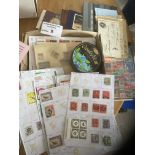 Stamps : Small glory box 100's of stamps, covers &