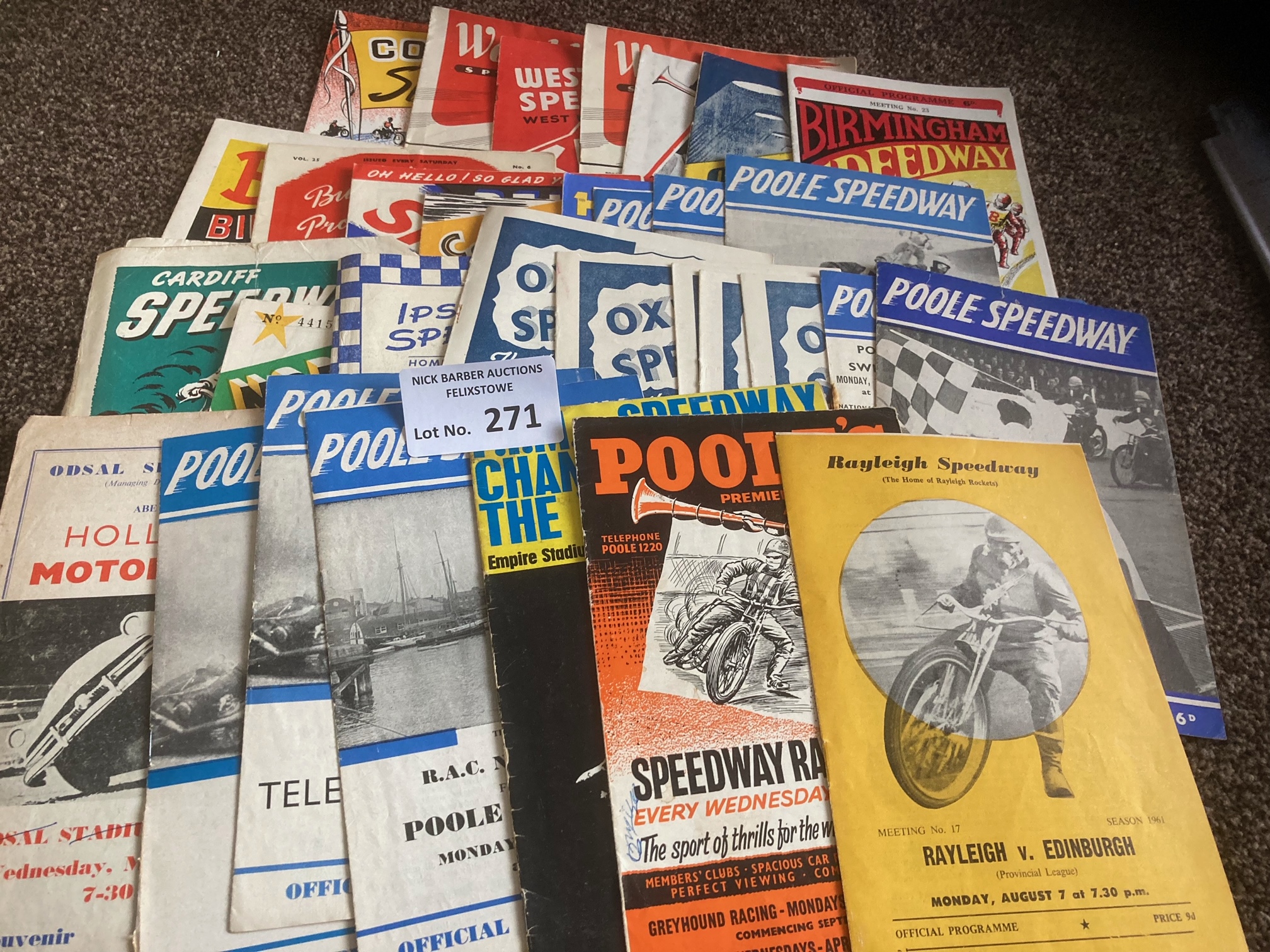 Speedway : Collection of 1950's programmesinclude