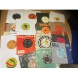 Records : Case of 45's inc many rarities inc Pink