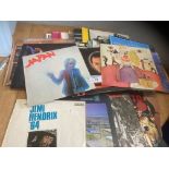 Records : Classic Rock albums box of inc Pink Floy