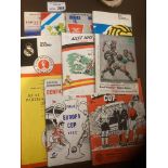 Football : Various European Final programmes inc 1