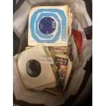 Records : A large bag of 250 7" singles various ar