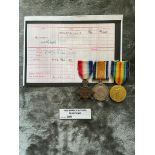 Militaria : 1914 Trio medal group to Pte A Sutt