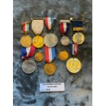 Militaria : 10x George V Coronation and Jubilee me