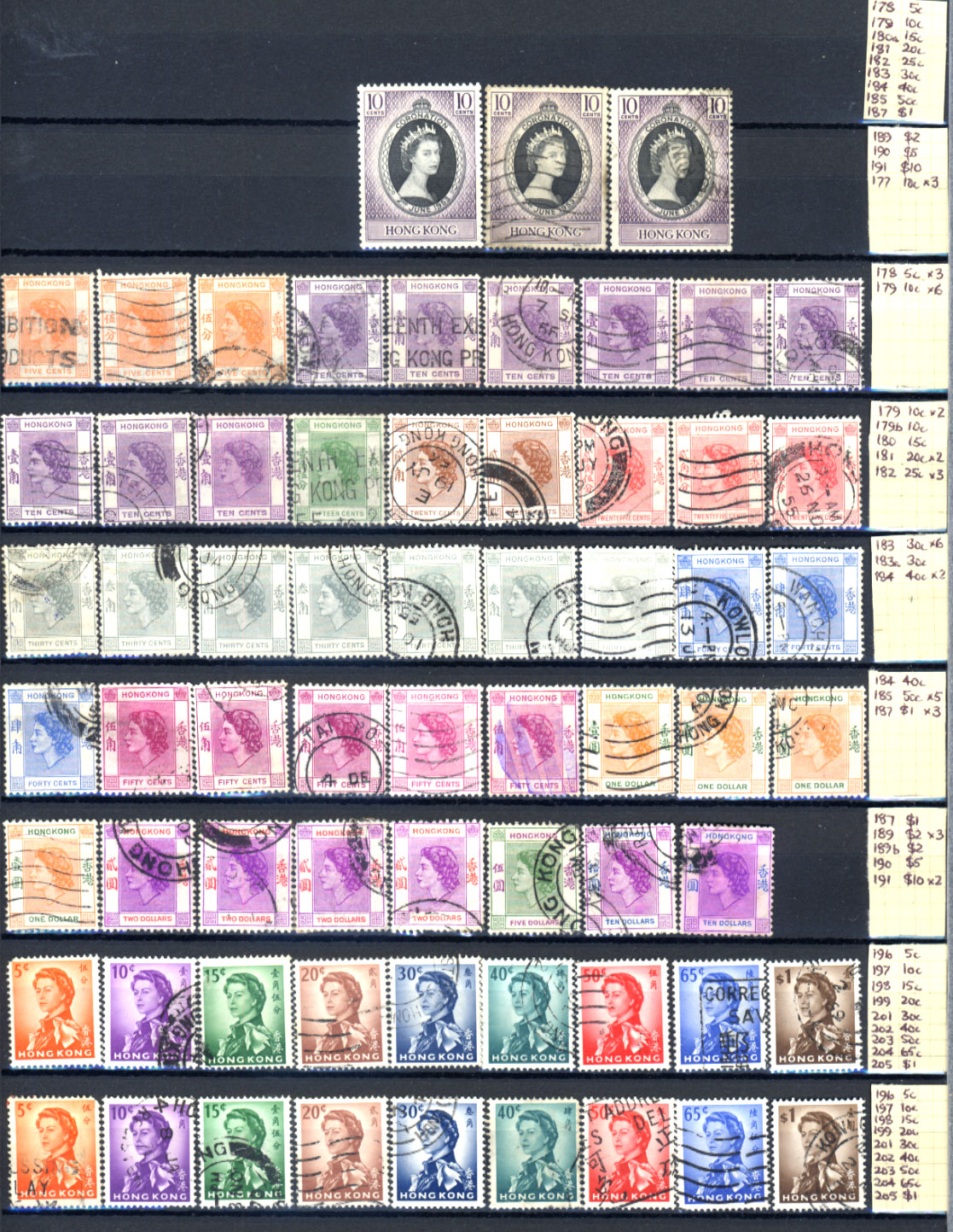 Stamps : Hong Kong A superb Fine Used Collection