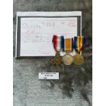 Militaria : Trios medal group to Pte. F G Bunker R