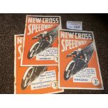 Speedway : New Cross programmes (3) v Wembley 21/0