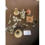 ANTIQUE. COLLECTABLES: Various vintage items. Silv