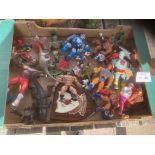 COLLECTIBLES. TOYS: Large box of original 1980's t