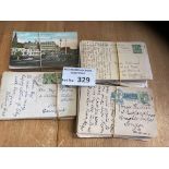 Postcards : 4 bundles of cards to various families