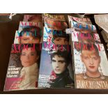 Magazines : Vogue - collection of 1985 magazines c