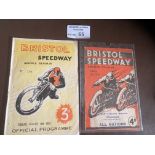 Speedway : Bristol (2) v All Nations 02/10/1936 &