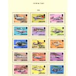 Stamps : Gibralter - QE Collection in Shaubeck Hingeless album