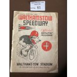 Speedway : Walthamstow v Harringay plus Nth v Sth