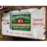 Collectables: Original Enamel sign - Churchmans No