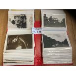 Postcards : Nice collection of 70 PCs, RPs & bette