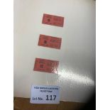 Football : An interesting lot of railway tickets F