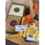 Records - Box of mixed singles (250) all unsorted,