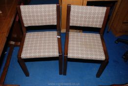 Six specially-commissioned Welsh loom wool upholstered,