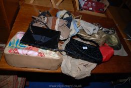 A quantity of handbags.