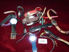 A quantity of miscellaneous wristwatches including vintage Sekonda and Kienzle watches.