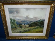 A Hamish Grant signed Oil painting of a view in North Wales.