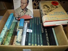 A box of books including Jerusalem, Adventures in the Holy Land etc.