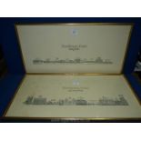 A pair of framed prints of Trust House Forte City Centre Hotels.