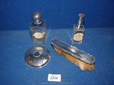 Two silver topped Penhaligons perfume Bottles, one Sheffield 1983, the other London,