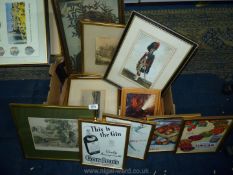A quantity of pictures including advertising ones