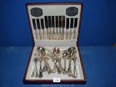 A Viners cased canteen of Cutlery in Kings pattern,