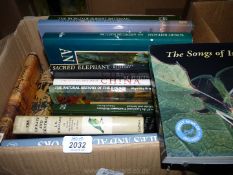 A box of books on Natural History, Sacred Elephant,
